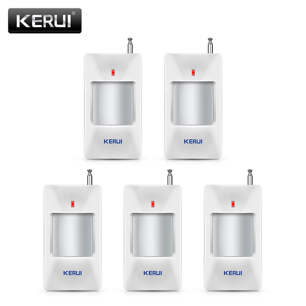 Sim Gsm Alarm - KERUI-Détecteur de mouvement sans fil PIR,
