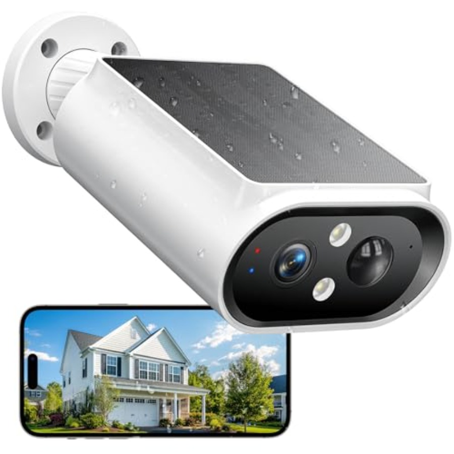 Home Security With Ai - Caméras de sécurité solaires sans fil