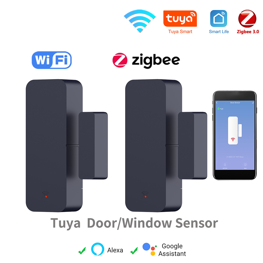 Home Security With Ai - Tuya Zigbee-Capteur de porte WiFi, capteur