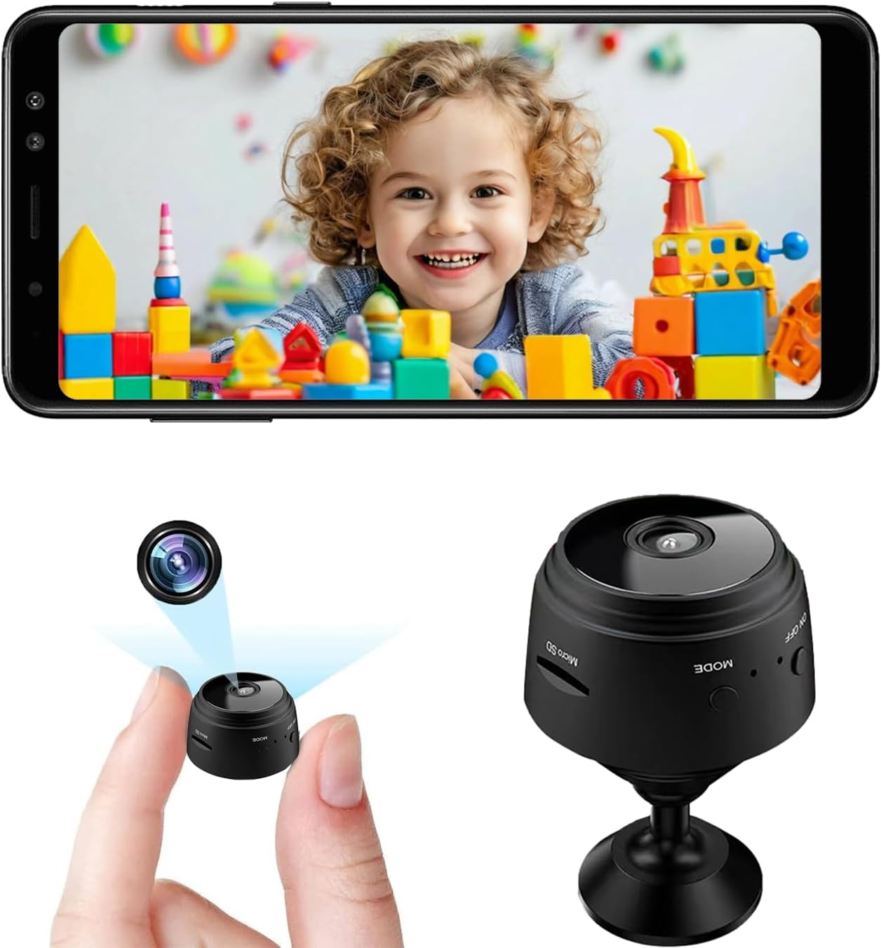 Home Security Recorder - Mini caméra de sécurité, caméra WiFi