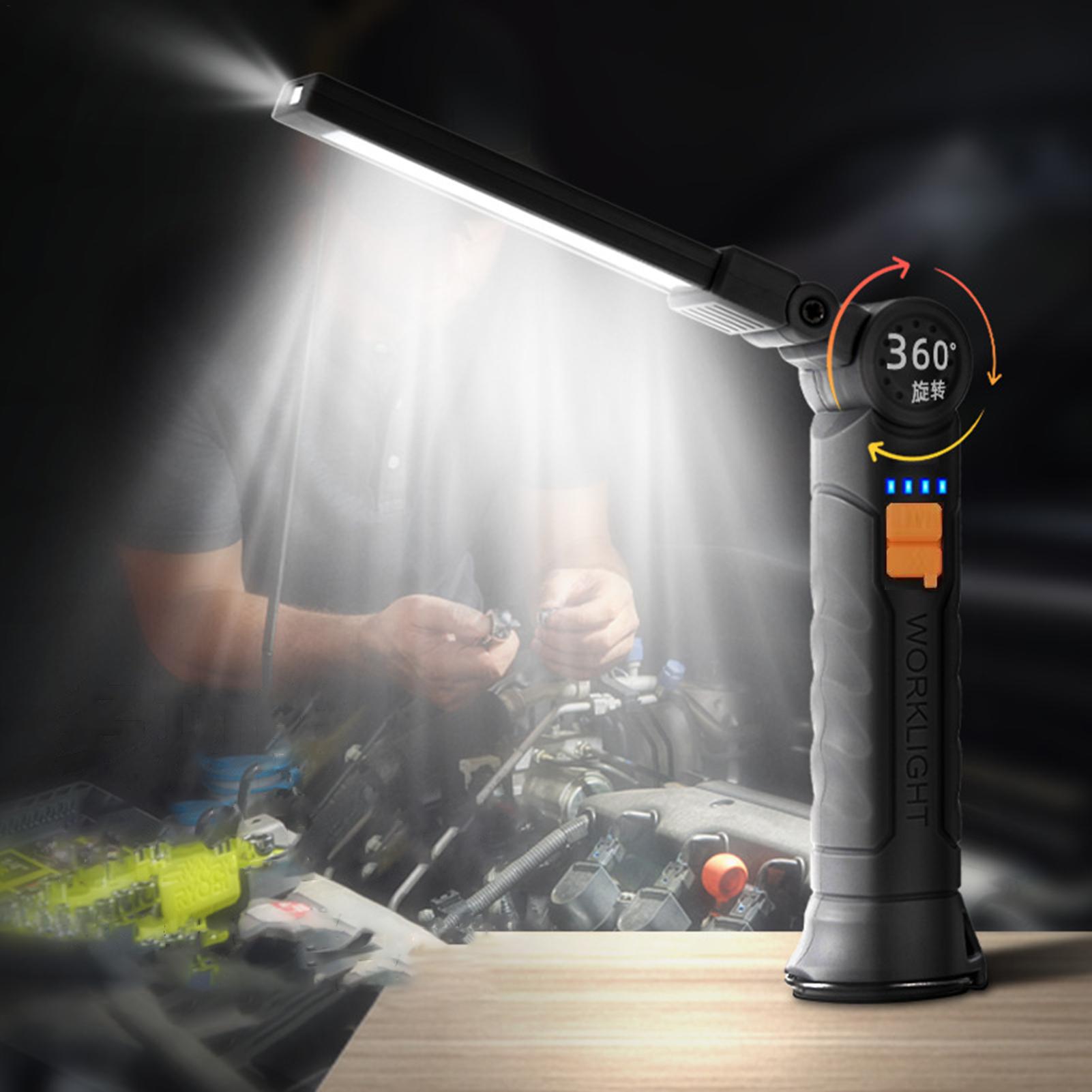 Home Security Flood Lights - Lampe de travail LED rechargeable avec