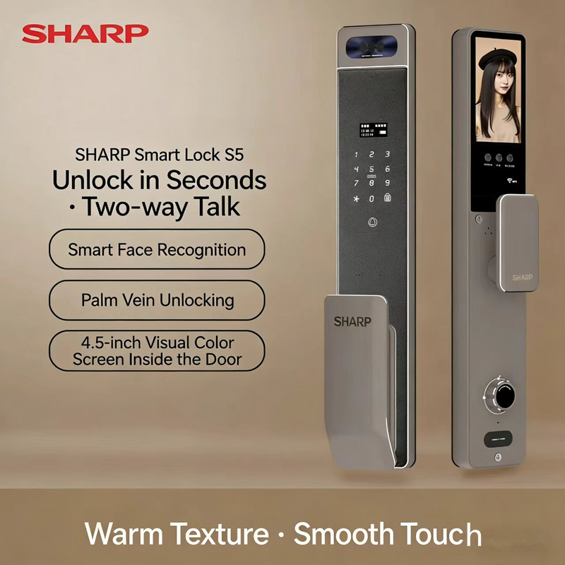 Door Lock Smart Keypad - Serrure intelligente entièrement automatique Sharp S5-FV