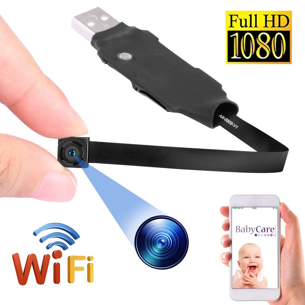Home Security Recorder - 128GB WiFi Mini caméra 1080P Module