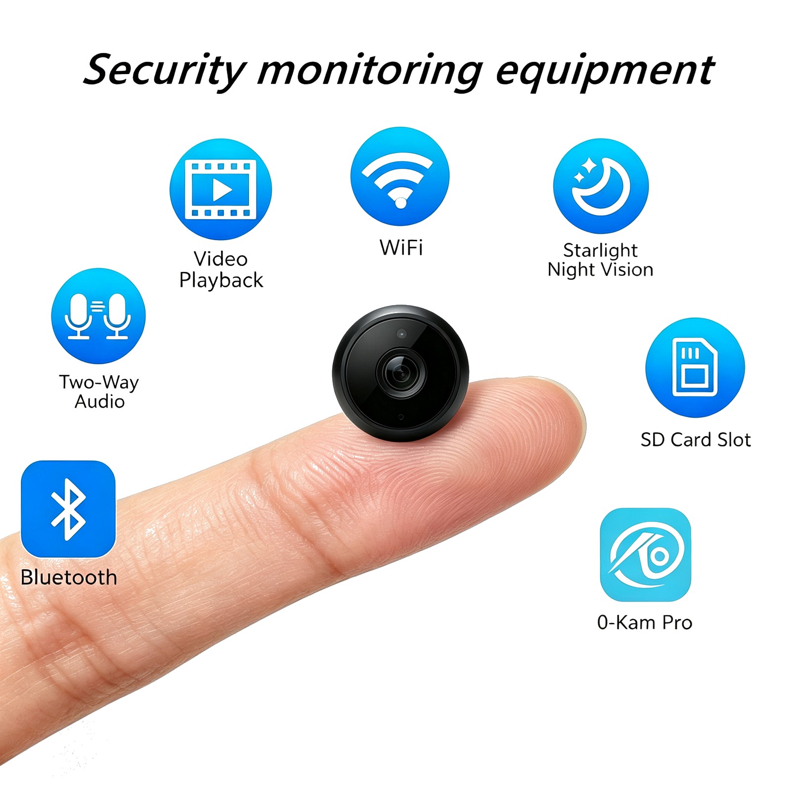 Home Security Indoor Cameras - Kit de surveillance de sécurité domestique