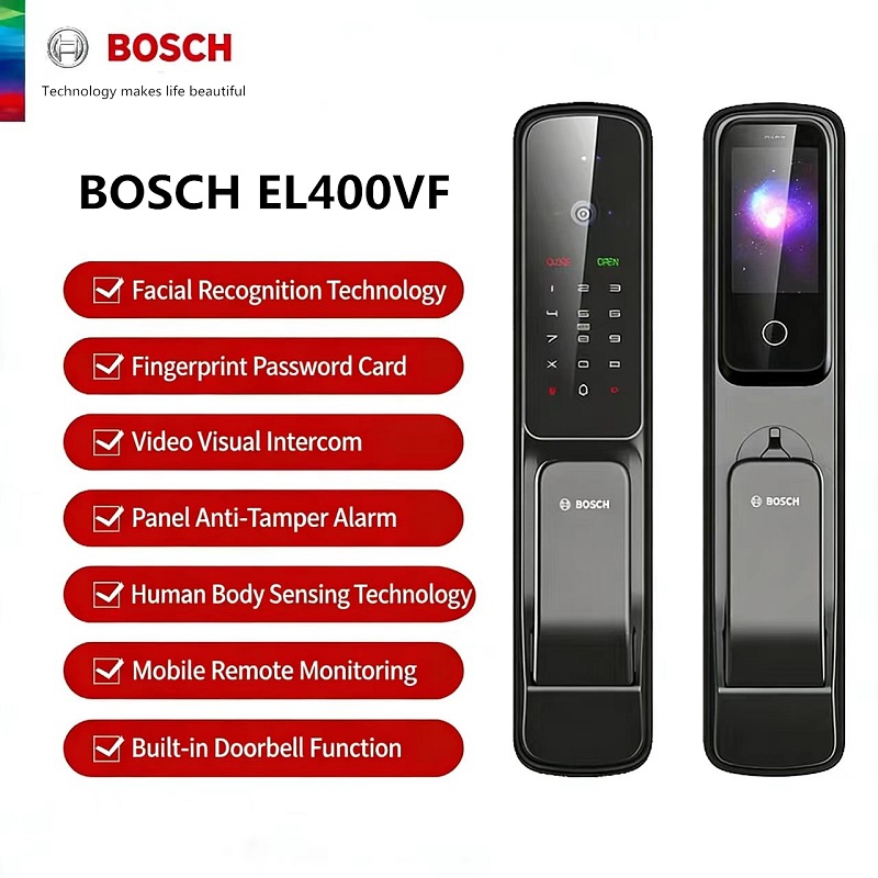 Door Lock Smart Keypad - Bosch Smart Lock EL400VF Reconnaissance faciale