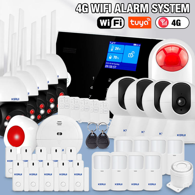 Home Zone Security App - KERUI – système d'alarme domestique 433mhz,