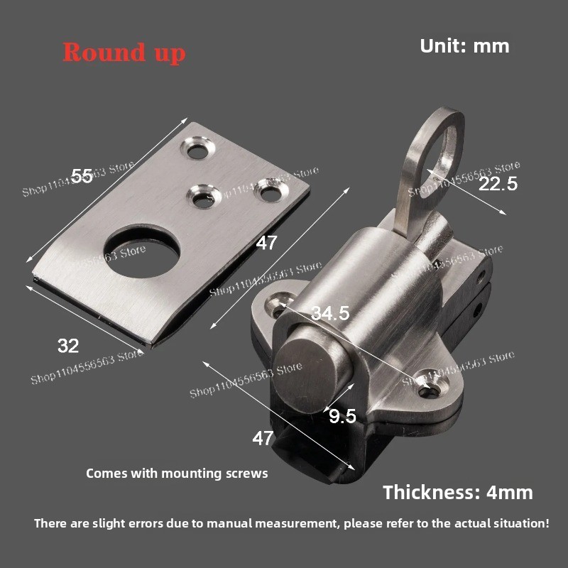 Home Security Ring - Loquet de porte à ressort en