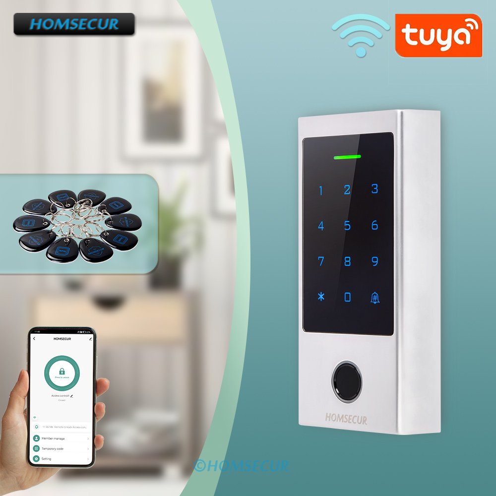 Home Security Key Fob - Contrôleur d'accès de porte intelligent WiFi