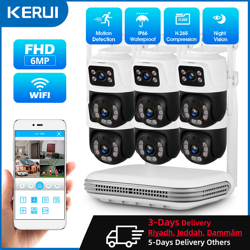 Home Security Deals - KERUI Étanche 6MP HD Sans Fil
