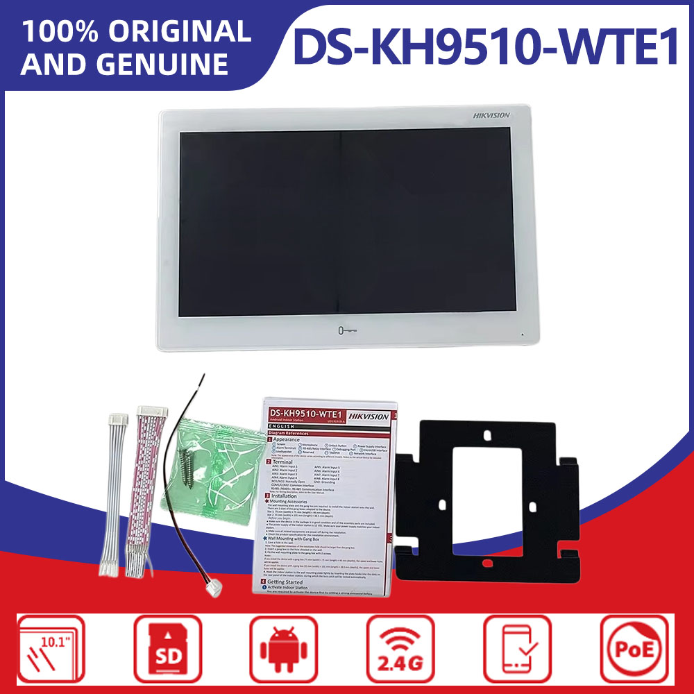 Home Security Hikvision - Hikvision DS-KH9510-WTE1(B) Station intérieure IP à