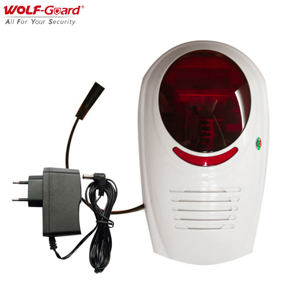 Sim Gsm Alarm - Wolf-Guard-Sirène Clignotante Sonore Sans Fil, Système