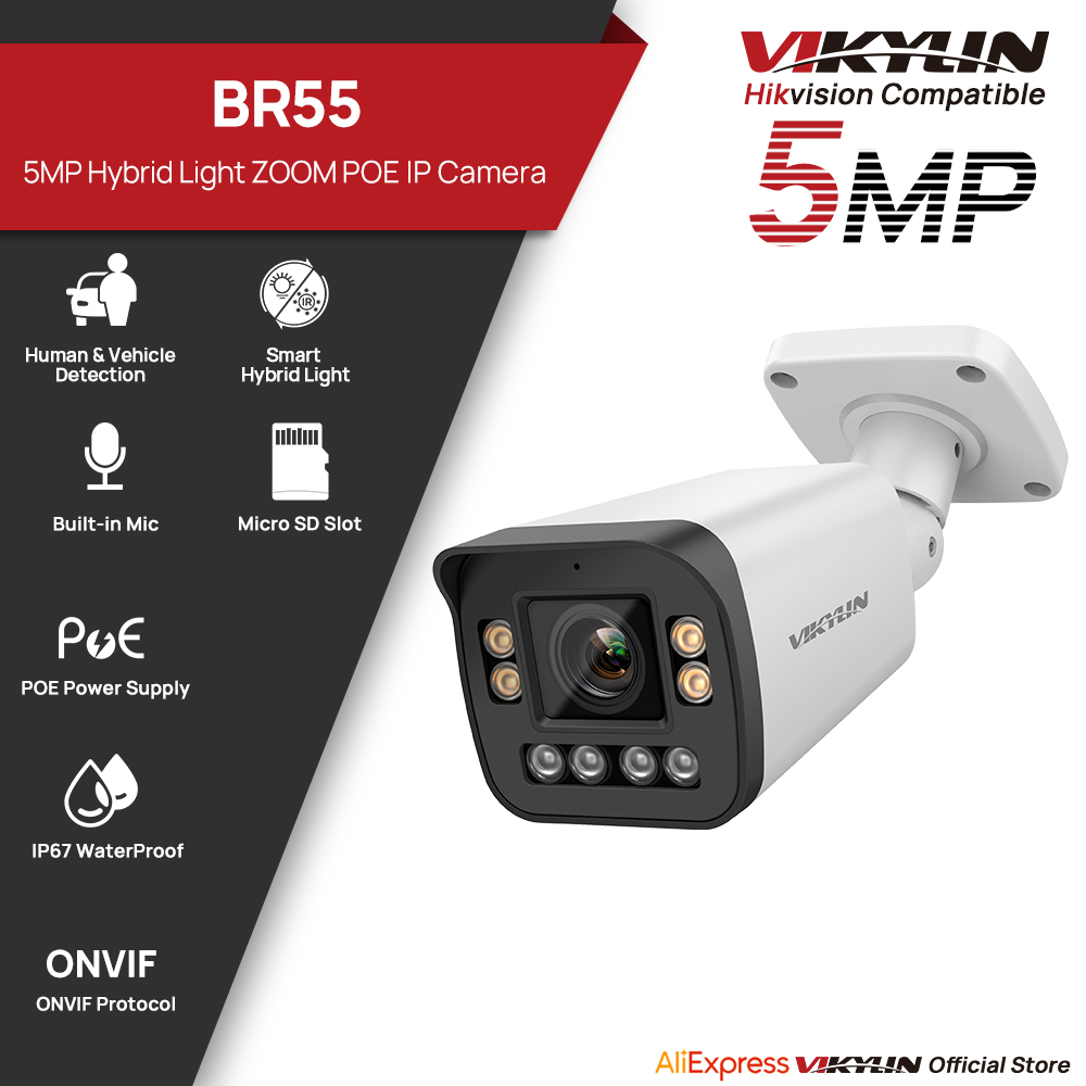 Home Security Hikvision - Caméra de sécurité IP VIKYLIN 5MP
