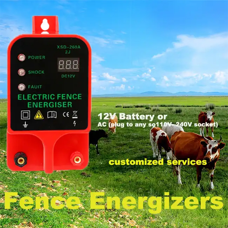 Home Security Electric Fence - Électrificateur de clôture électrique 10KM, écran