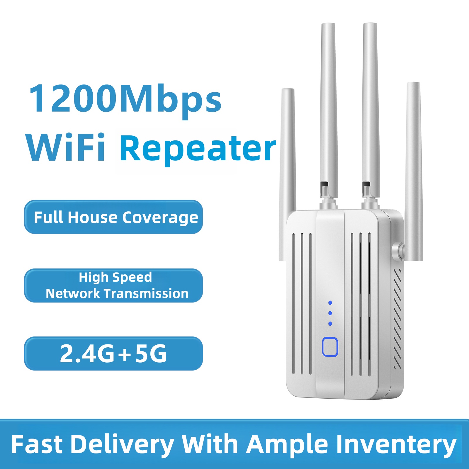 Home Security And Internet - 1200Mbps WiFi répéteur Extender 2.4G 5GHz