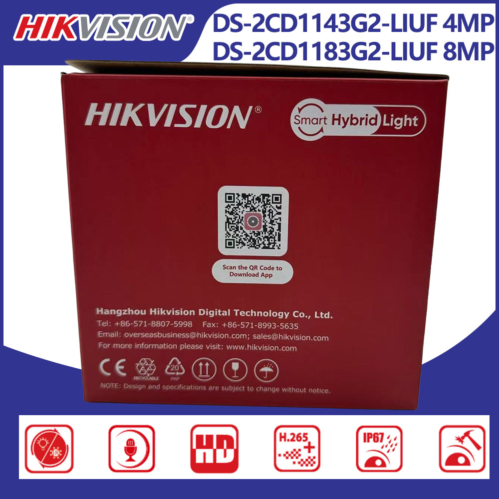 Home Security Hikvision - Caméra réseau dôme intelligente Hikvision DS-2CD1143G2-LIUF