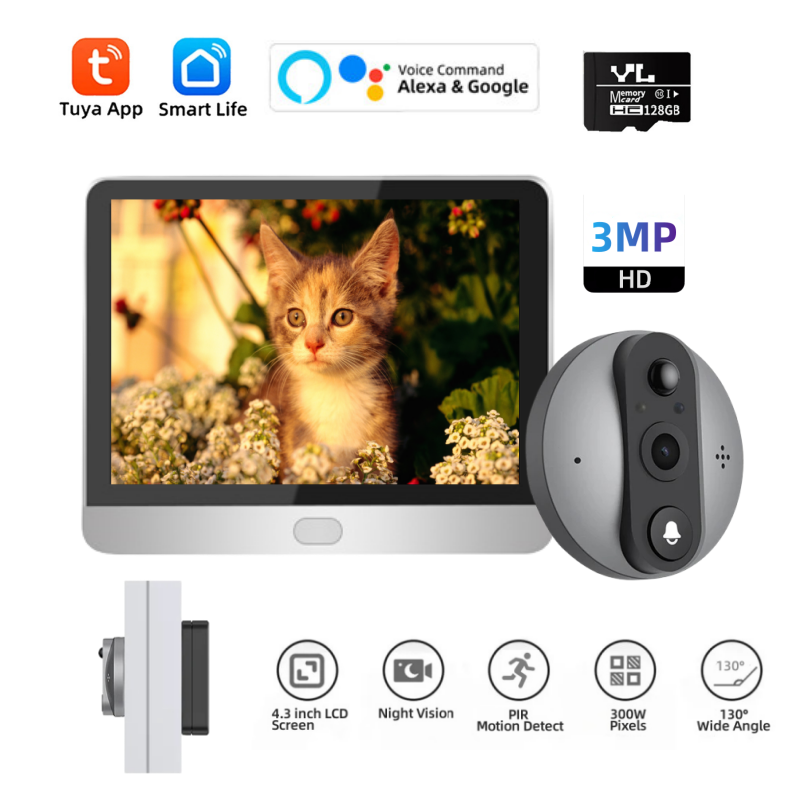 Home Security Ring Camera - Vie intelligente sans fil sécurité maison