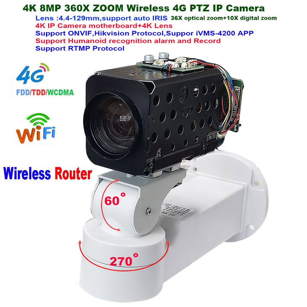 Home Security Hikvision - Caméra de permission PTZ IP Wifi
