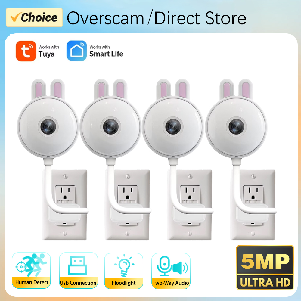 Home Security Flood Lights - Caméra de sécurité intelligente Tuya Doodle