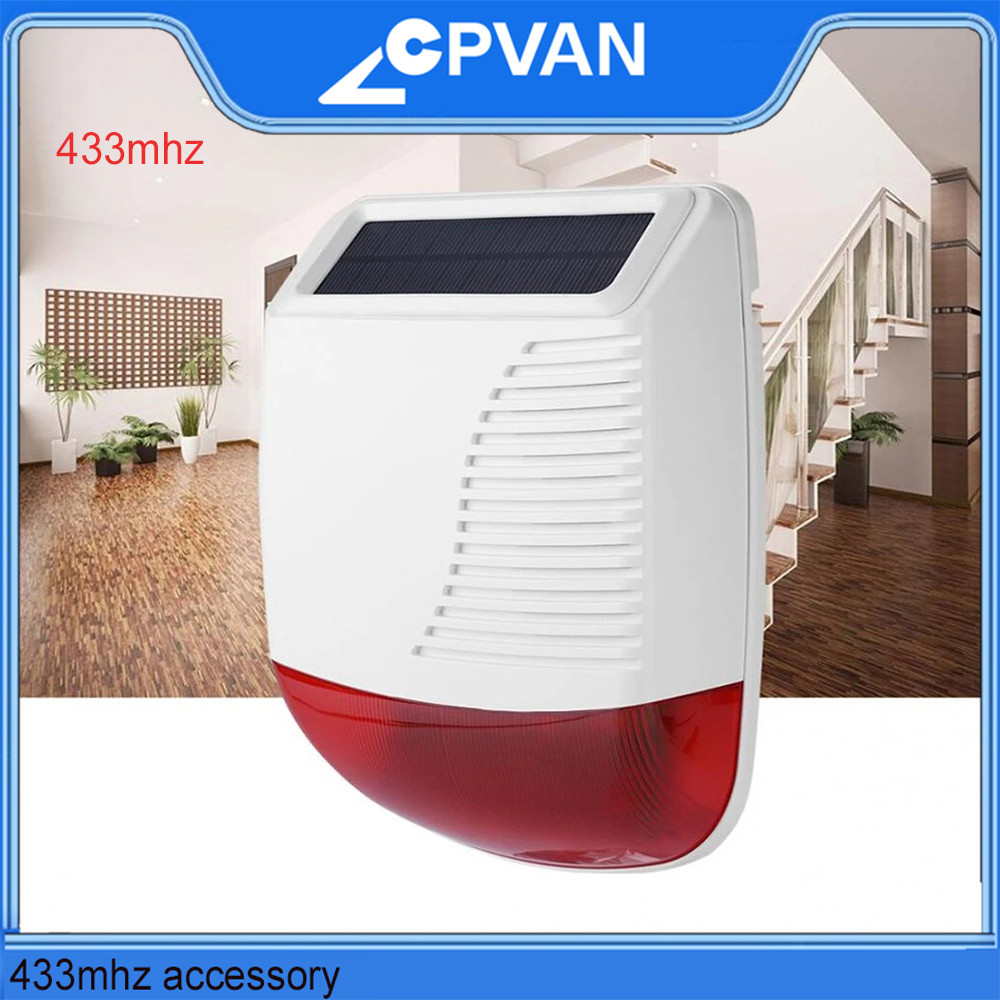Home Security Deals - CPVAN – sirène d'extérieur sans fil,
