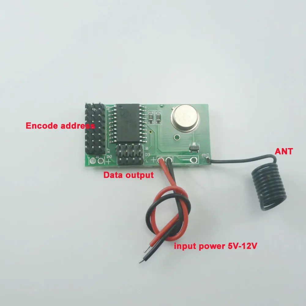 Home Security Key Fob - Module émetteur encodé DC 5V 12V