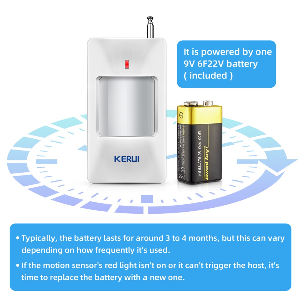 KERUI-Détecteur de mouvement s - Sim Gsm Alarm avis et prix