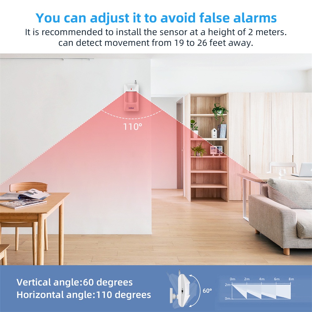 KERUI-Détecteur de mouvement s - Sim Gsm Alarm avis et prix