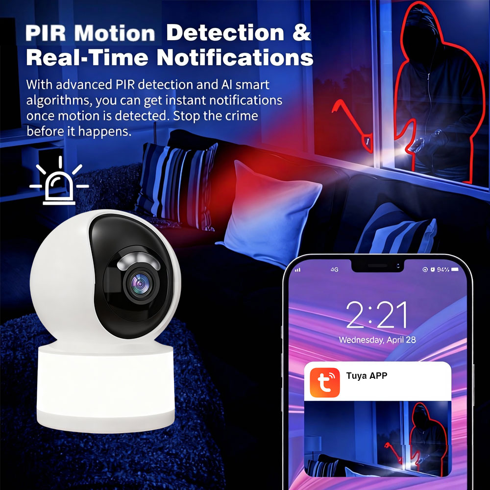 Caméra IP WiFi Intelligente Tu - Home Security Flood Lights avis et prix