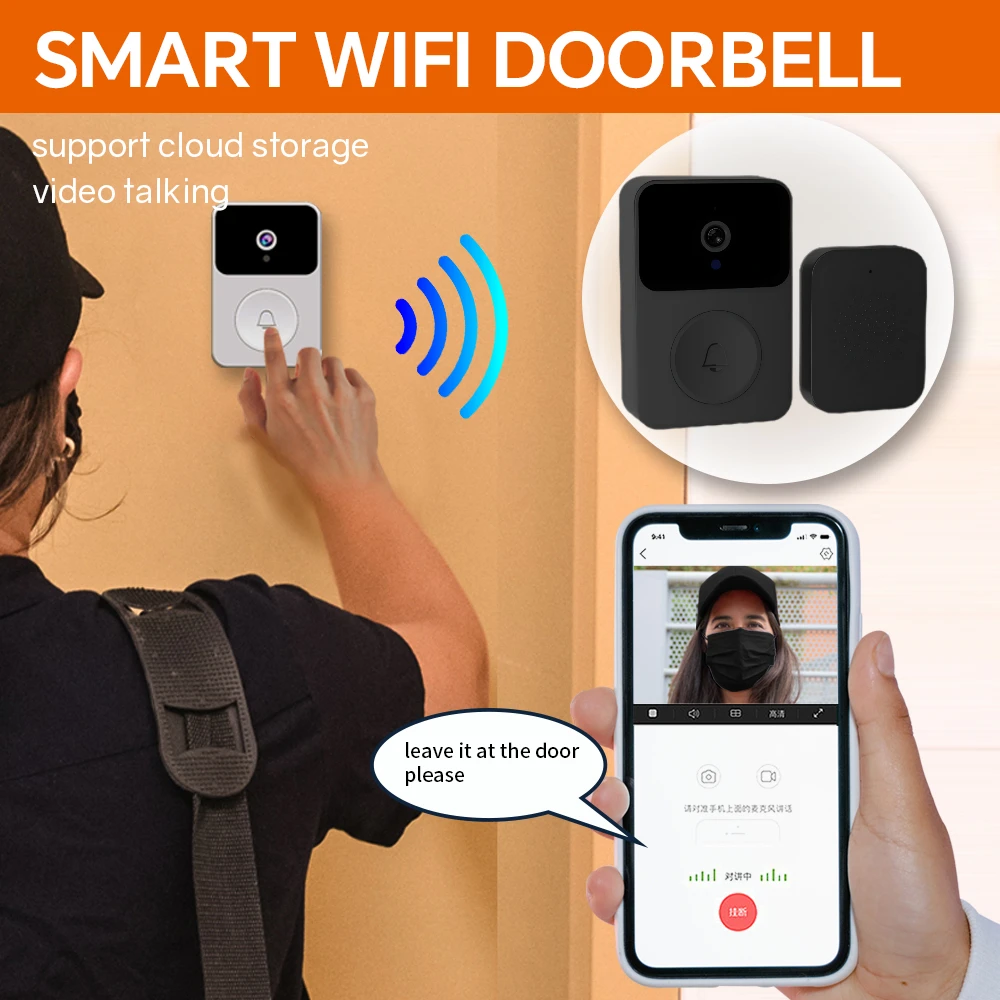 Sonnette intelligente sans fil - Home Security Ring Camera avis et prix