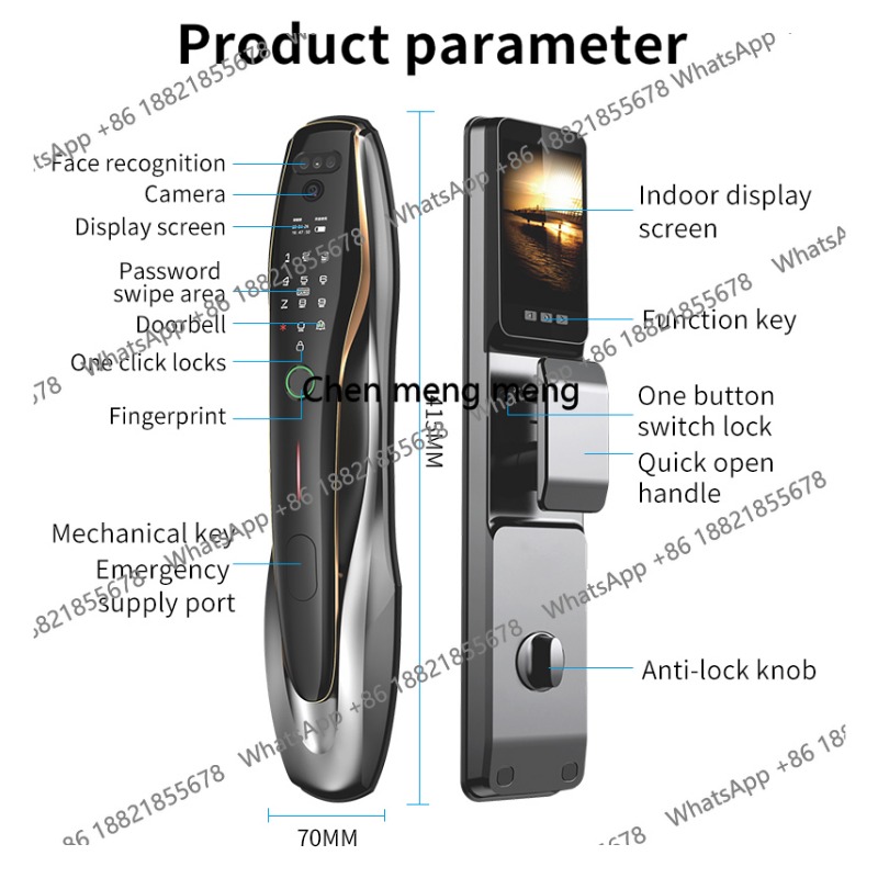 Serrure de porte intelligente  - Home Security Front Door Camera avis et prix