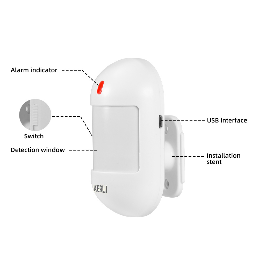 KERUI capteur de mouvement PIR - Sim Gsm Alarm avis et prix