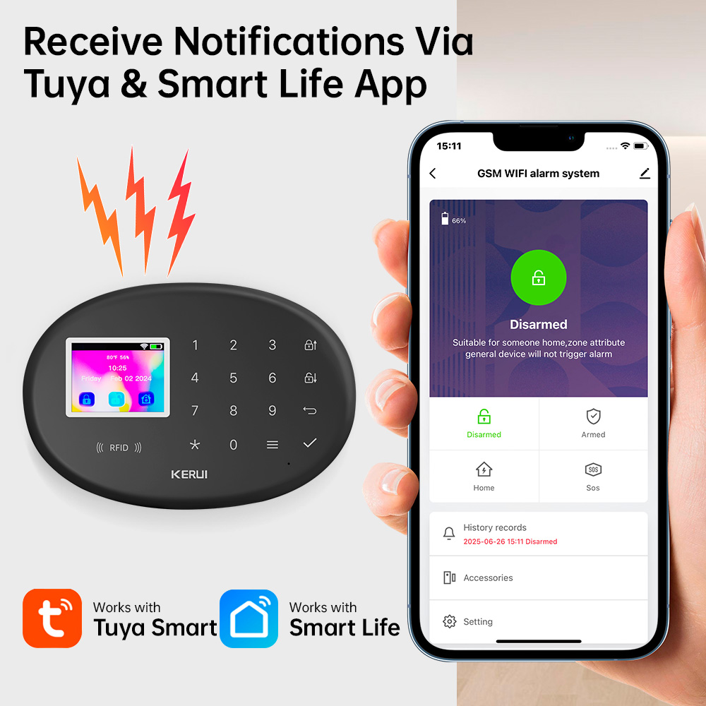 KERUI système d'alarme de sécu - Home Zone Security App avis et prix