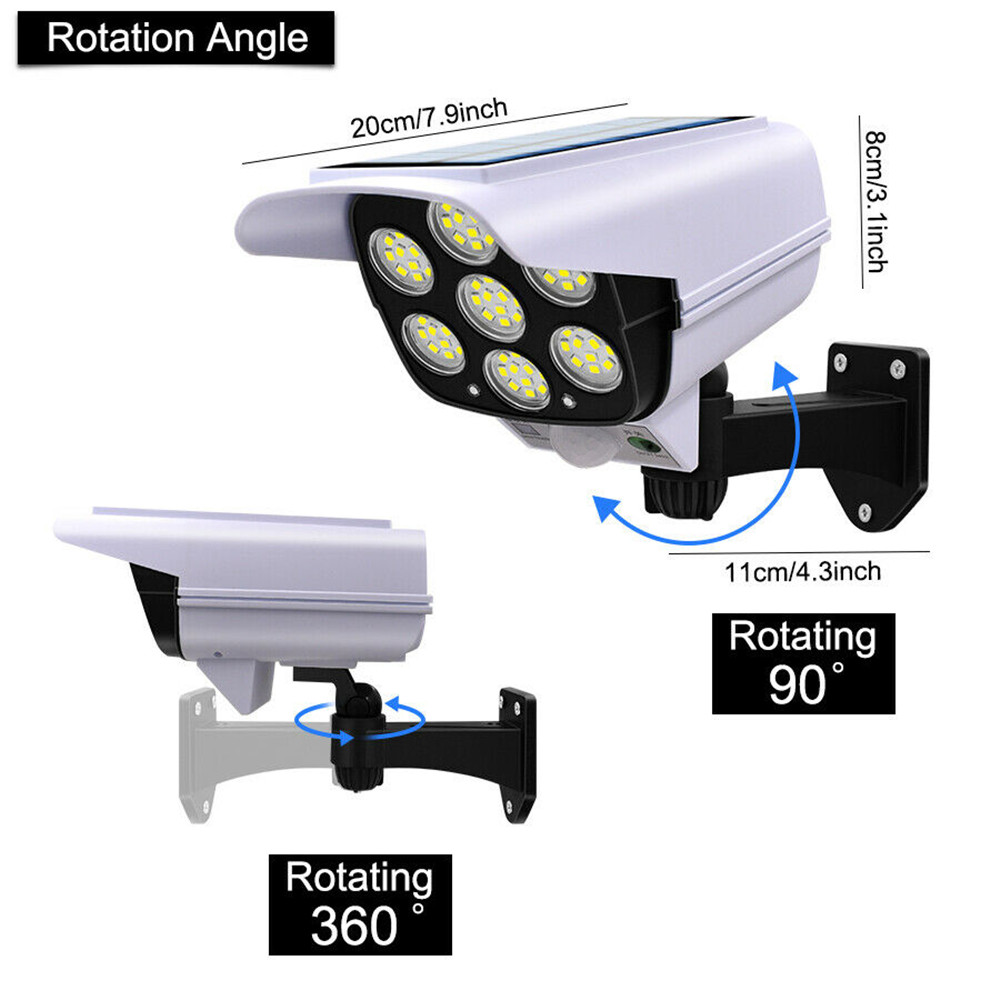 Lampe solaire à 77 LED avec dé - Home Security Flood Lights avis et prix