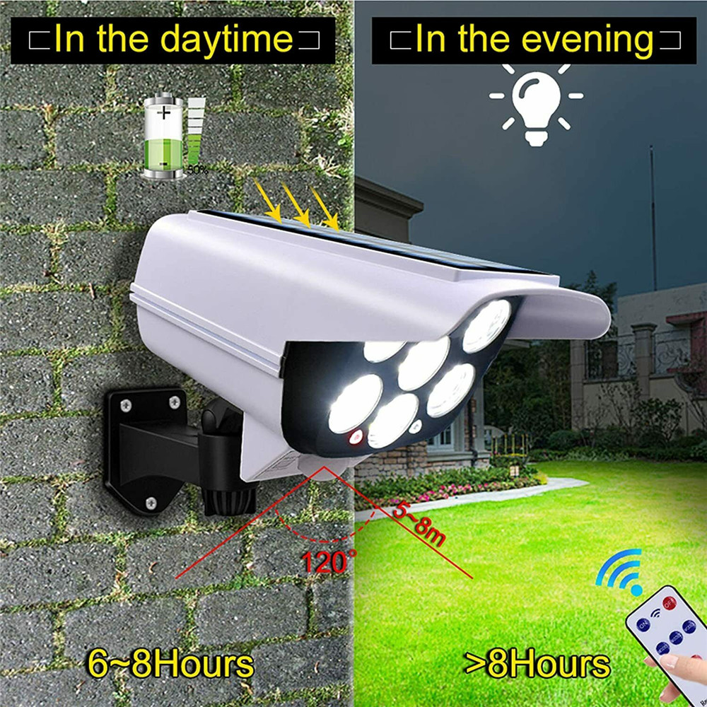 Lampe solaire à 77 LED avec dé - Home Security Flood Lights avis et prix