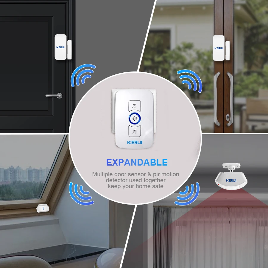 KERUI sonnette sans fil sécuri - Home Security Ring avis et prix