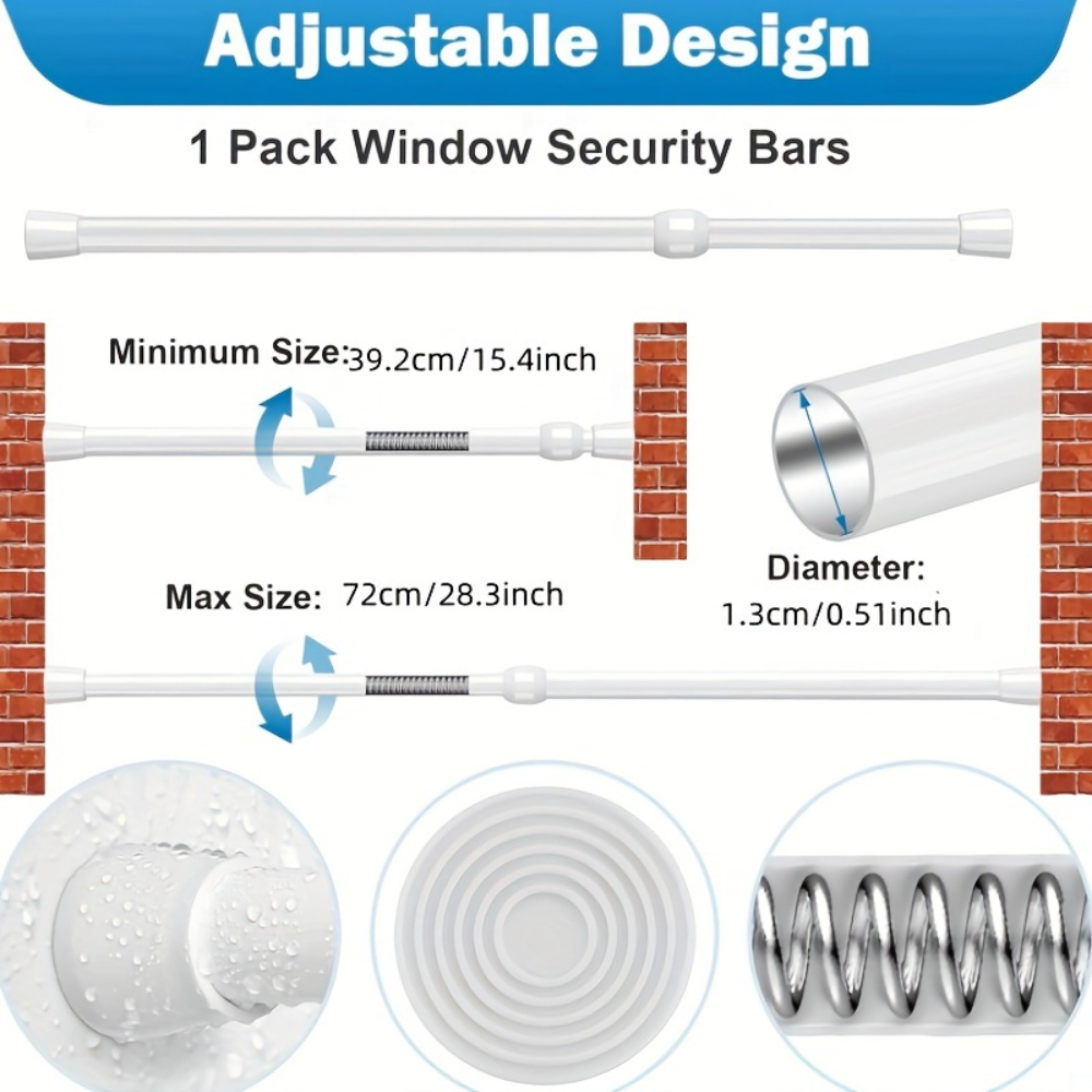 Barre de sécurité réglable en  - Home Security Bars avis et prix