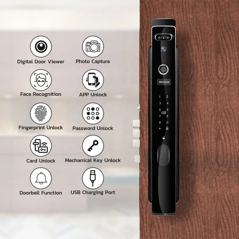 Serrures de porte intelligente - Home Security Front Door Camera avis et prix