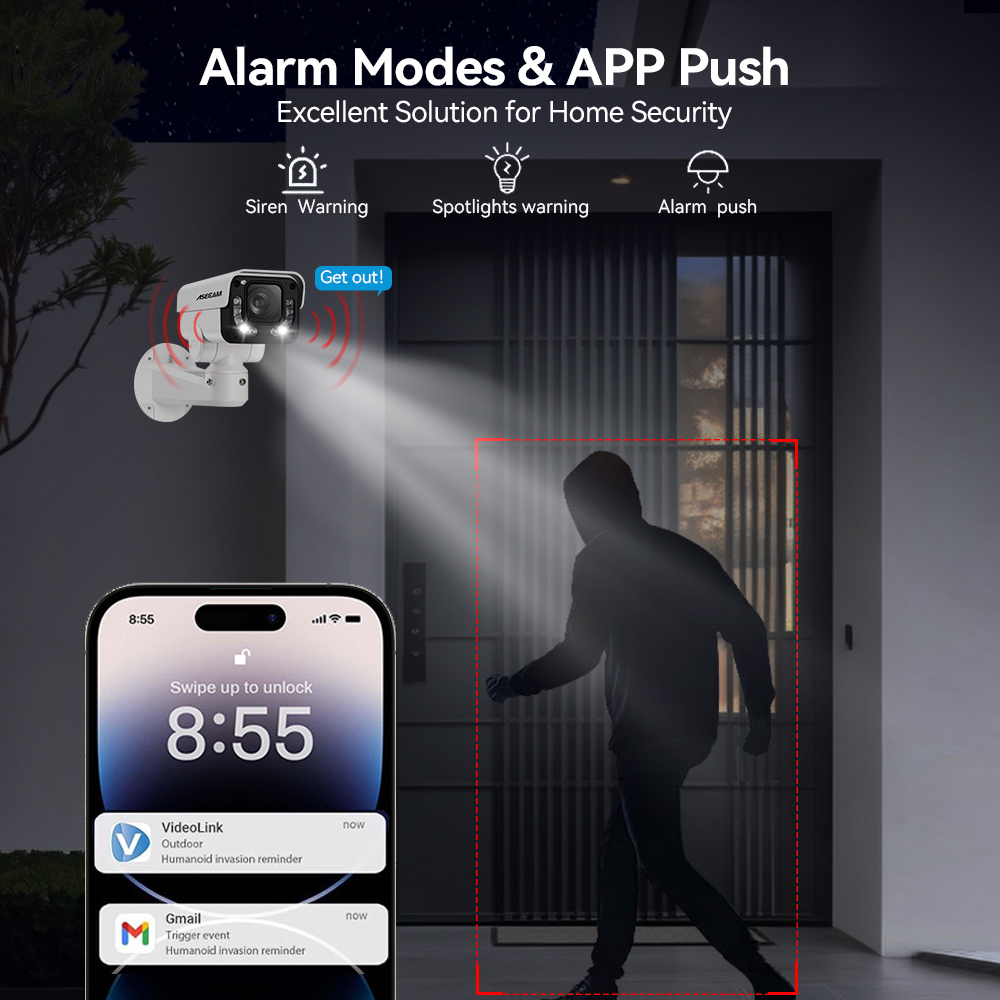 ASECAM 4K 8MP Camera Surveilla - Home Security Hikvision avis et prix
