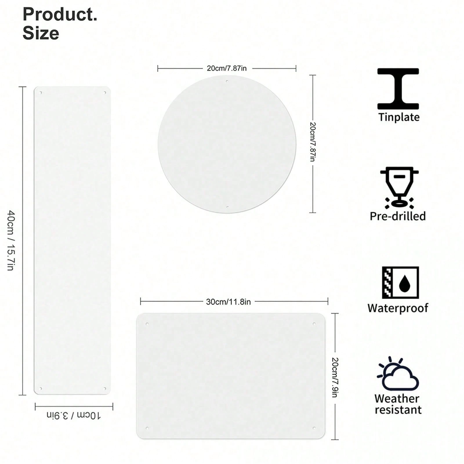 Plaque décorative 2D plate, 1  - Home Security Bars avis et prix