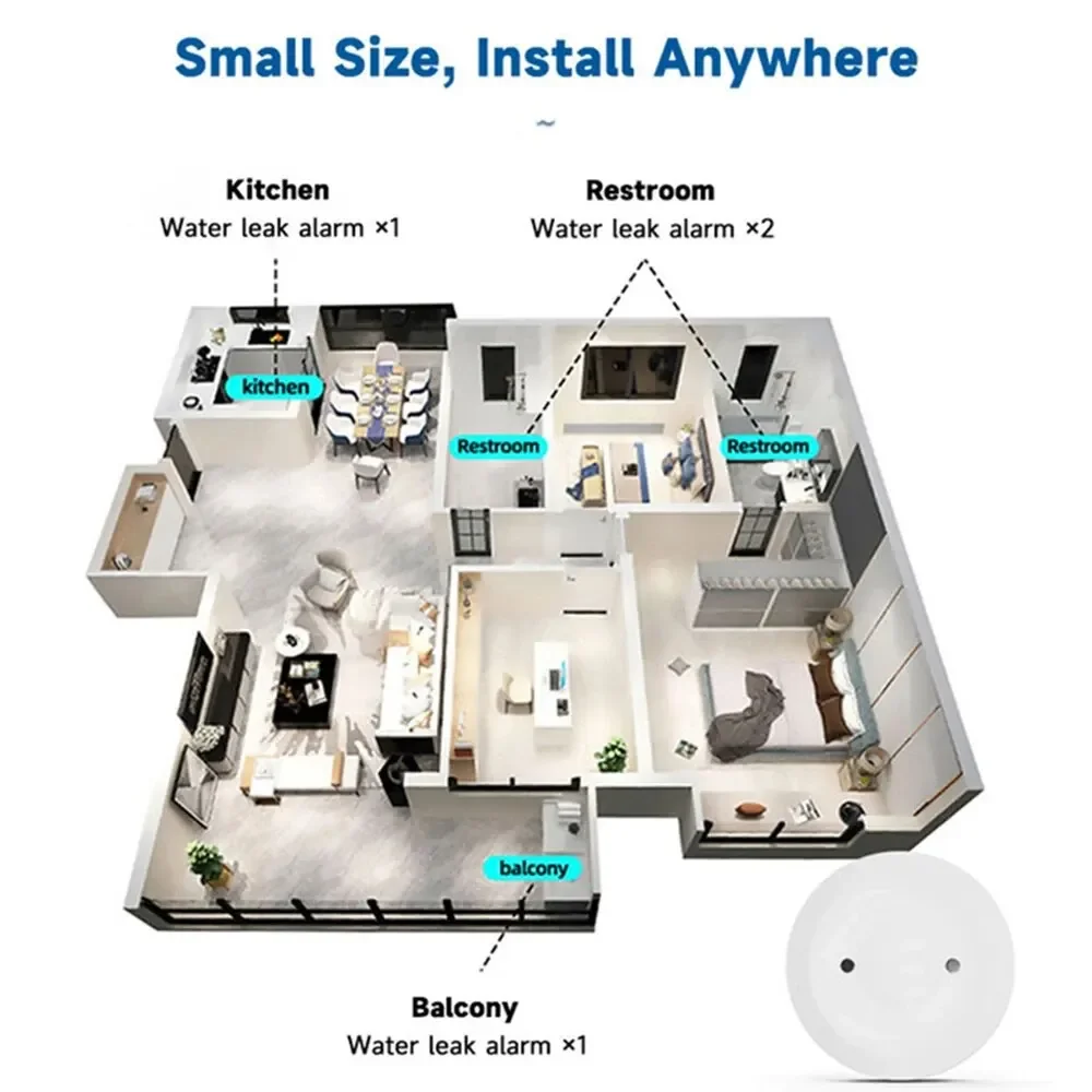 Détecteur de fuite d'eau Zigbe - Home Security With Ai avis et prix