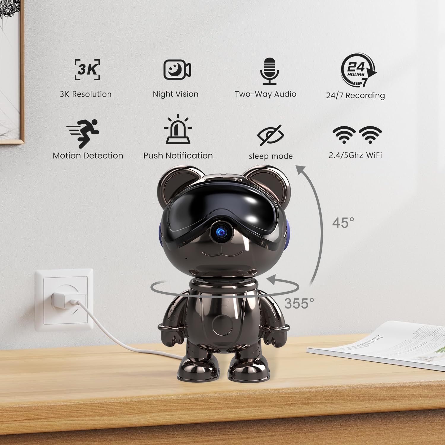 Caméra de sécurité WiFi intéri - Home Security Indoor Cameras avis et prix
