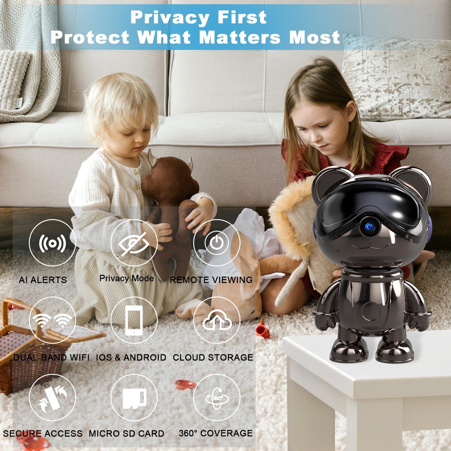 Caméra de sécurité WiFi intéri - Home Security Indoor Cameras avis et prix