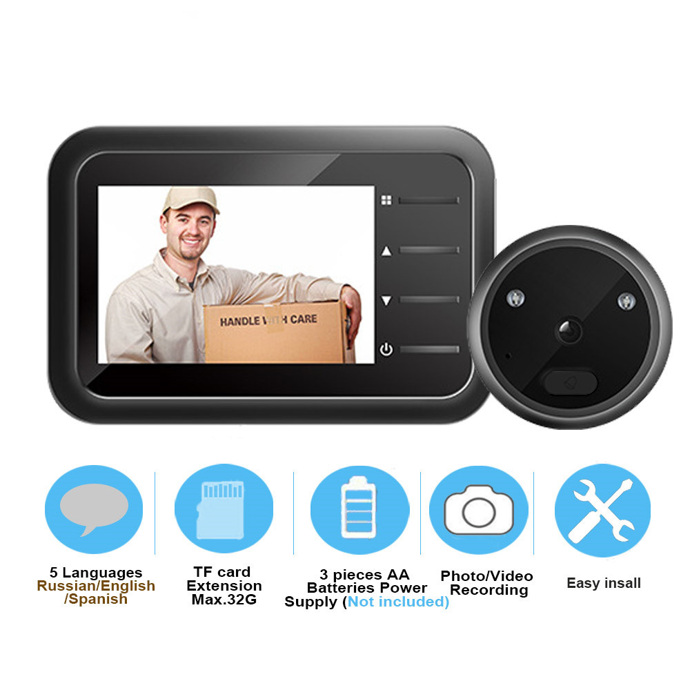 Sonnette vidéo avec judas, cam - Home Security Ring Camera avis et prix