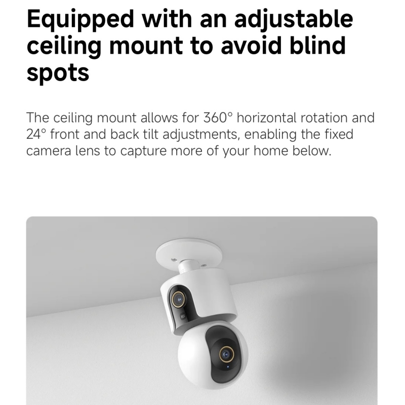 Caméra intelligente Xiaomi C50 - Home Security Camera Xiaomi avis et prix
