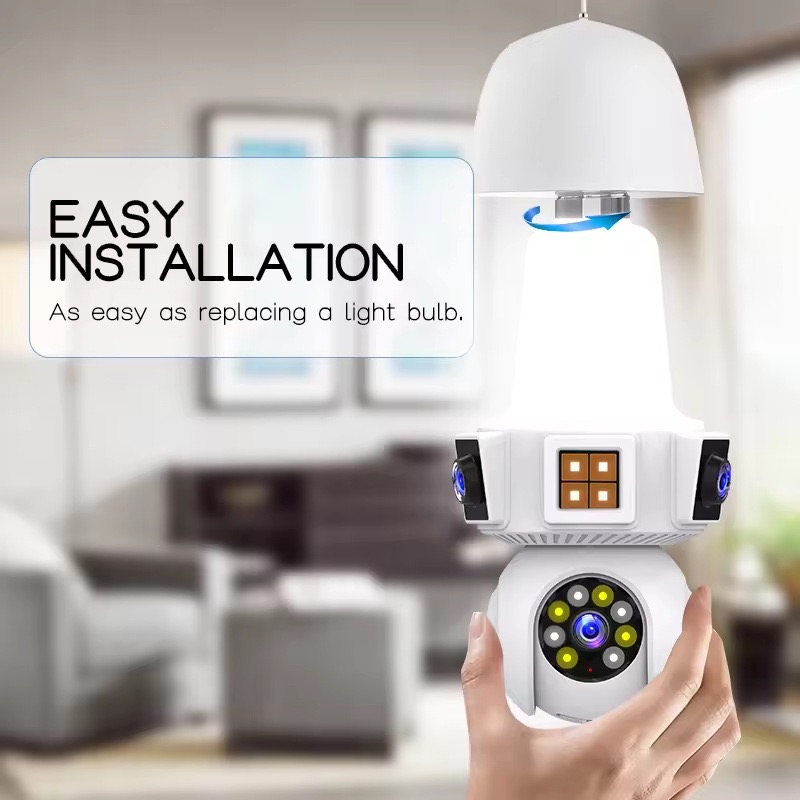 6MP V380pro APP double objecti - Home Security Flood Lights avis et prix