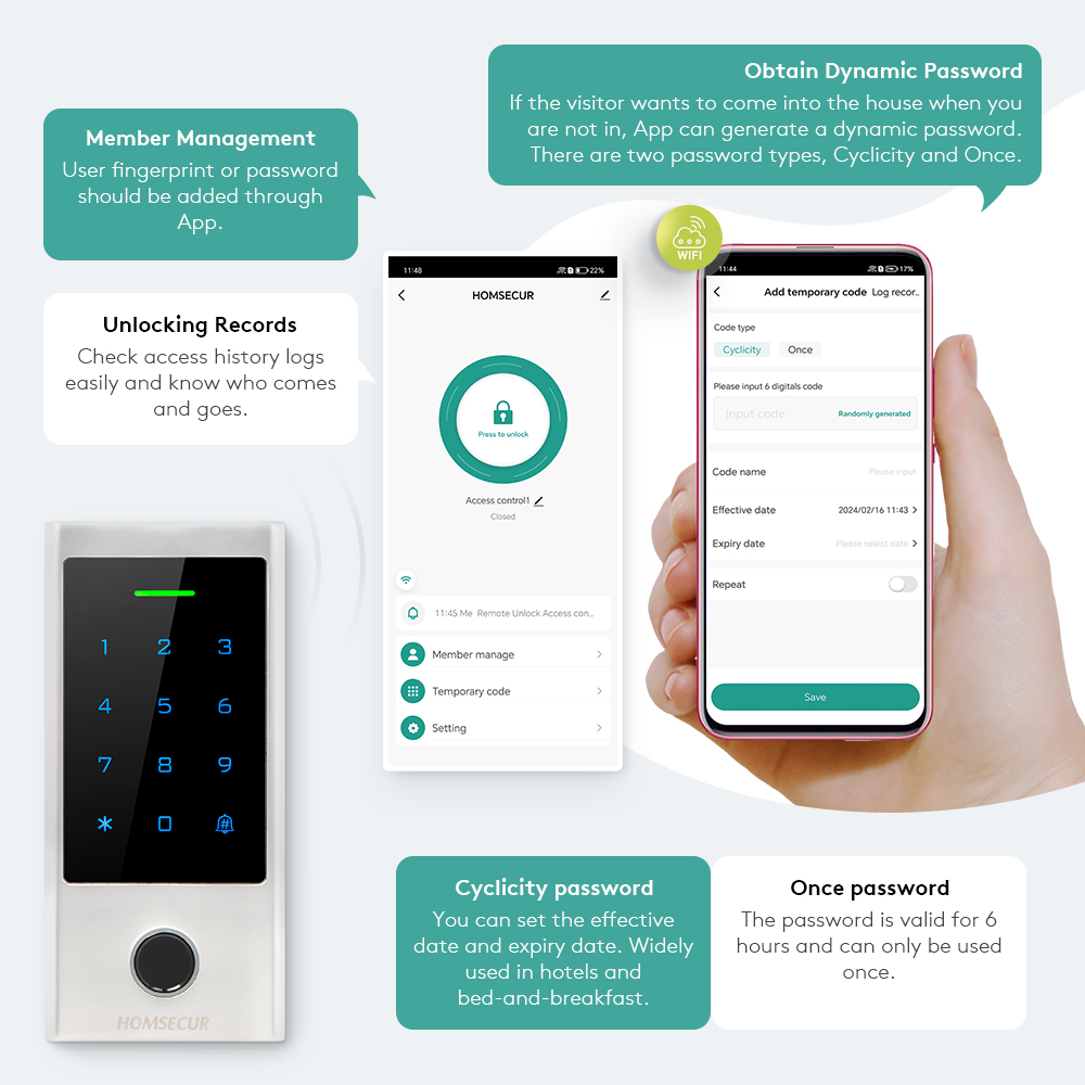 Contrôleur d'accès de porte in - Home Security Key Fob avis et prix