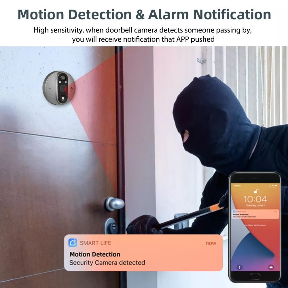 Sonnette vidéo de sécurité san - Home Security Ring Camera avis et prix