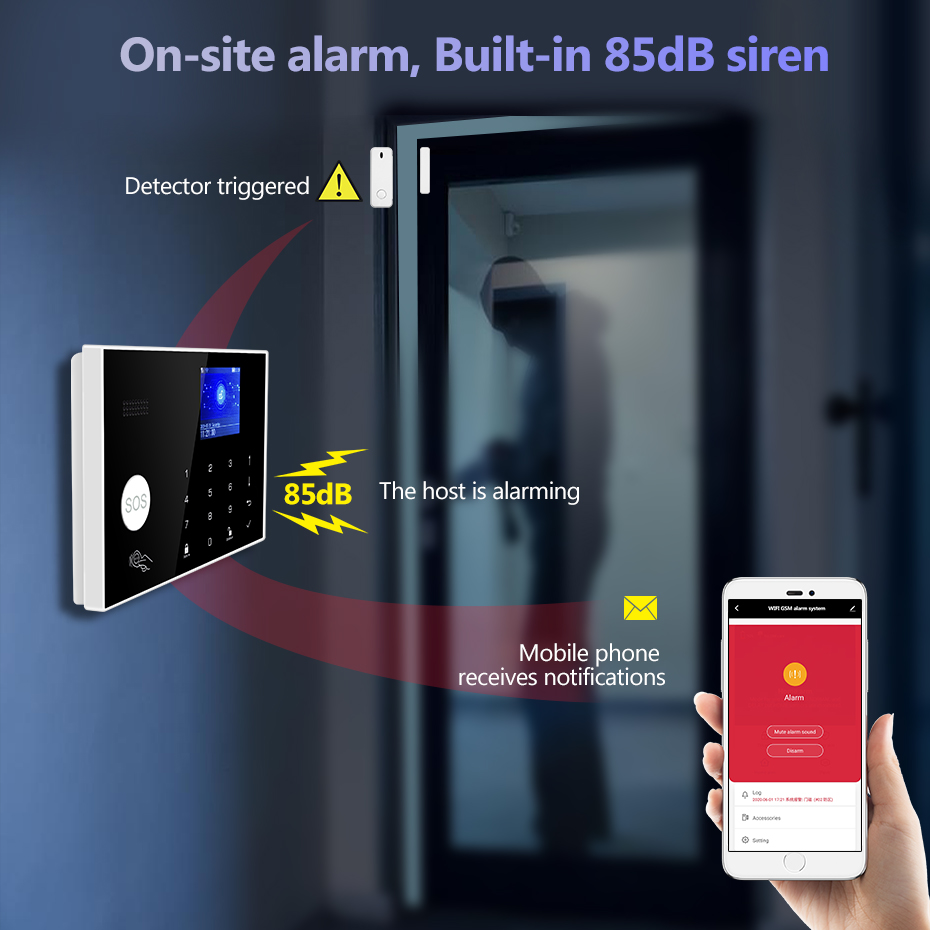 KERUI – alarme 4G avec sonnett - Home Security Ring avis et prix