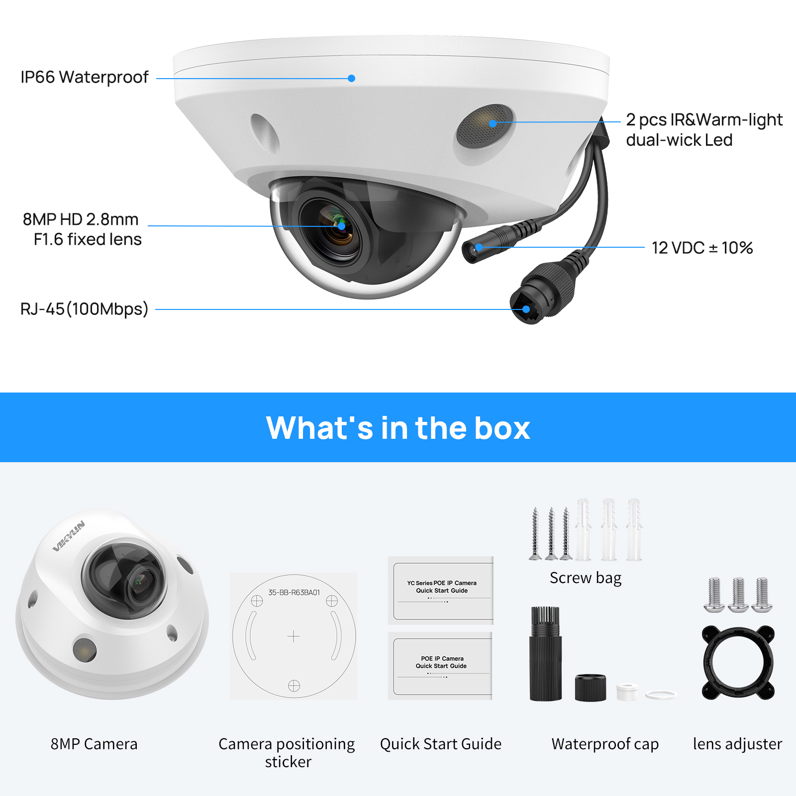 Caméra IP fisheye 4K 8MP POE I - Home Security Hikvision avis et prix