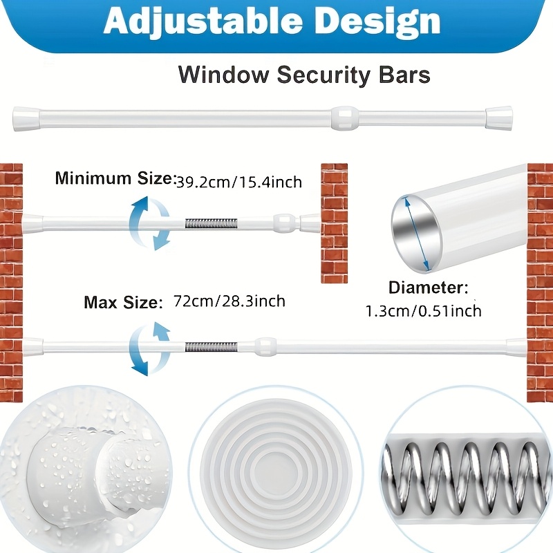 Barre de sécurité réglable en  - Home Security Bars avis et prix