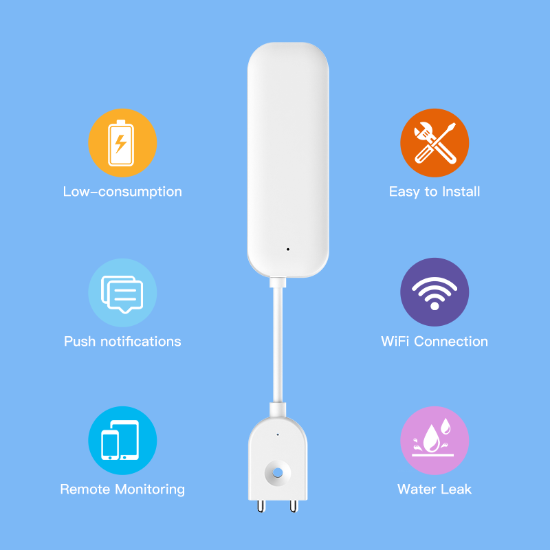 Tuya WiFi ZigBee capteur d'eau - Home Security With Ai avis et prix